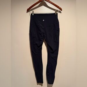 lululemon align HR pants with pockets full length 31” in black size 8